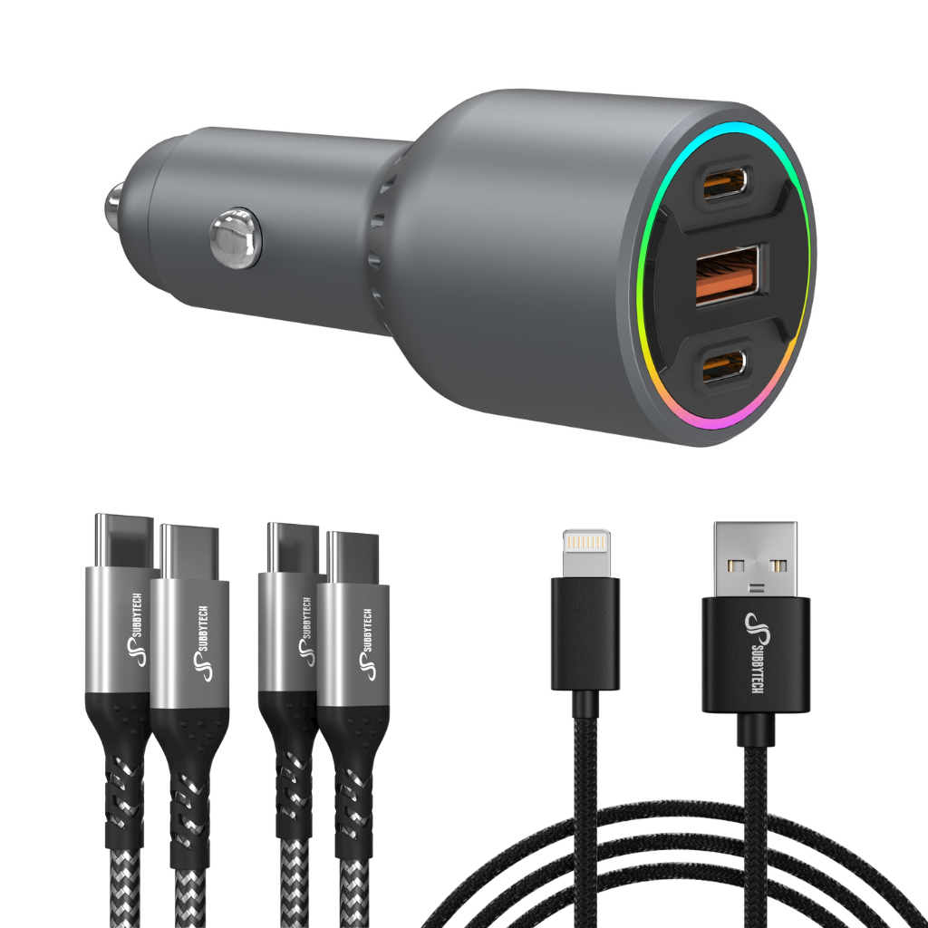 In-Car Charging Family Travel Pack (160W)